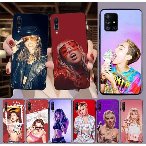 Soft Coque Miley Cyrus Phone Cover For samsung Galaxy A50 A51 A20E A11 A40 A30s A71 A20S A70 A31 A9 A10S J6plus J7 J8 A40 cases