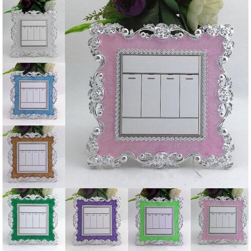 1PC Light Socket Stickers Europe Style Switch Sticker Gorgeous Switch Cover Resin Switch Outlet Stickers