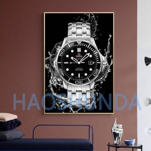 Canvas Painting Wall Artwork HD Print Poster Omega watch Home Decor Modular Picture For Bedroom Frame
