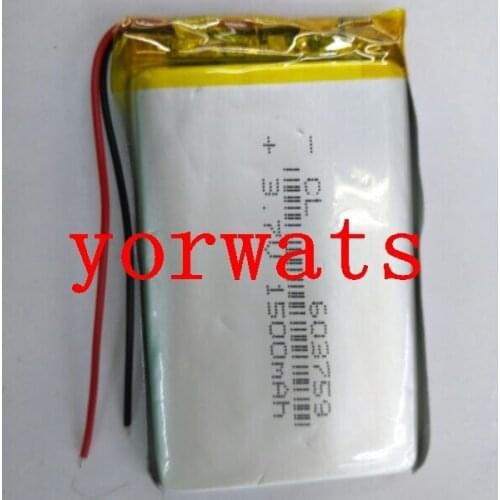New Hot A Rechargeable Li-ion Cell 3.7V polymer lithium battery 603759 063759 direct and high capacity MP5 charging navigator