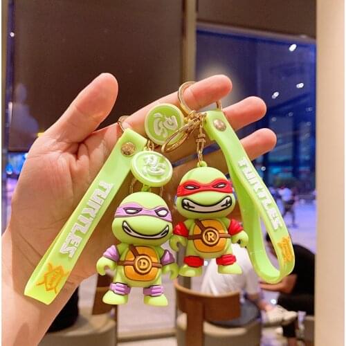 Teenage mutant ninja turtles Keychain Action Figure ninja turtles Keychain Keychain Model Car Keychain Cute Lovely Kids Gift