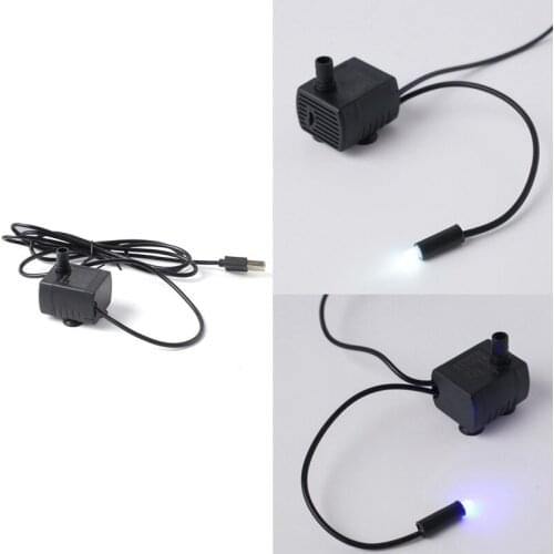 Practical LED Lighting Water Pump Pet Cat Water Fountain Accessories Replacement for Cat Flowers Drinking Bowl Water Dispenser