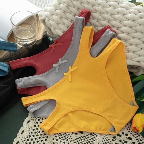 Simple Sexy Hollow Out Womens Underwear Low-Waist Seamless Panties Lingerie Breathable Crotch Cotton Female Briefs Intimates