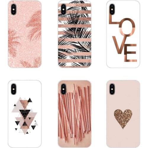 For Samsung A10 A30 A40 A50 A60 A70 M30 Galaxy Note 2 3 4 5 8 9 10 PLUS Transparent Soft TPU Case Love Heart Pineapple Gold Rose