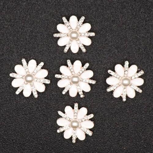 10pcs Star Rhinestone Buttons For Girl Hair Accessories Dress Crafts Jewelry Accessories Scrapbooking Decorative Buttons 16mm