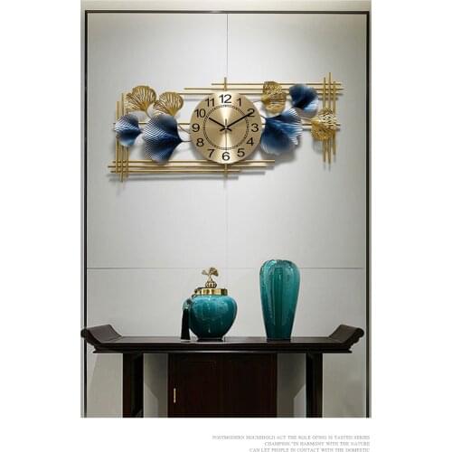 Silent Large Wall Clocks Iron Chinese Style Luxury Art Digital Creative Wall Clocks Modern Duvar Saati Home Accessories DG50WC