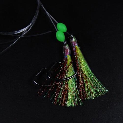 10 Bags Large Flash Sabikis Cod Catcher Fishing Rig With Lumo Bead China Factory Wholesale Saltwater Fishing Rigs