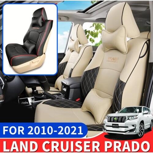 Special for Toyota Land Cruiser Prado 150 Seat Leather Cover Overall Surrounded Four Seasons Cushion Interior Modification