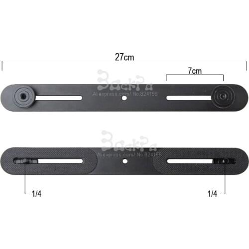 Universal Dual Flash Bracket Mount Holder 27cm with 1/4 screw for Tripod Stand DSLR SLR Camera