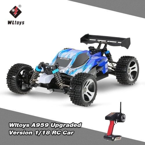 Wltoys A959 1:18 RC Car 2.4Ghz Off Road RC Car 4WD 45KM/H High Speed Vehicle Racing Buggy Car RTR