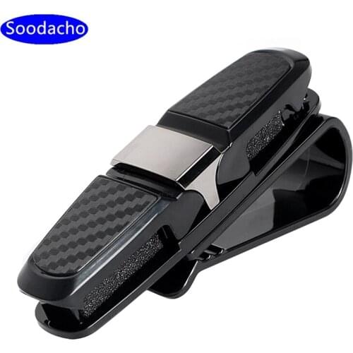 SHODA Auto Glasses Sunglasses Clip Car Accessories Sunglasses Holder Glasses Plastic Clip Business Card Car Sun Visor Clip