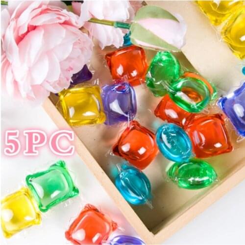 1/5PC Travel Washing Liquid Laundry Ball Beads Laundry Gel Film Bead Capsule Washing Machine Cleaner Washing Machine Accessories