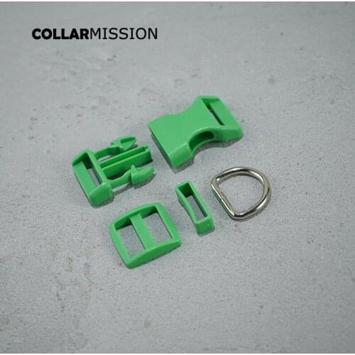 50pcs/lot(plastic buckle+Tri-Glid+square keeper+D ring) DIY dog collar 25mm webbing sewing quality accessory premium 17 kinds