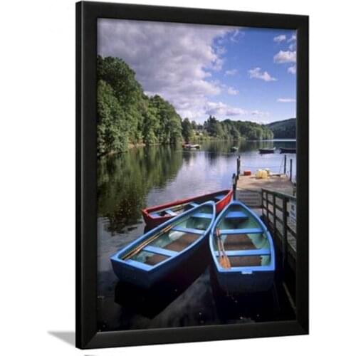 5D DIY Diamond Painting landscape Embroidery Full Square Diamond Cross Stitch boat and lake Rhinestone Mosaic Painting Home Deco