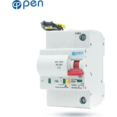 1P DC WIFI Circuit Breaker with RS485 Communication Interface overload/ short circuit protection