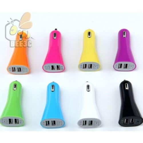Bugle Horn Speaker Dual USB Port 5V 3.1A Car Charger For iphone 7 6 6s Plus se 5 5s 4 4s ipad ipod samsung huawei 300 pcs