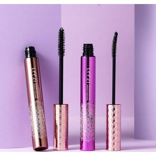 Black Curling Eyelash Smooth Mascara With Silicone Brush Waterproof Sweatproof Non-smudge Long Lasting Eye Cosmetic TSLM1
