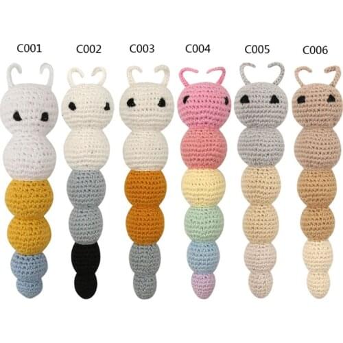 Baby Boys Girls Cartoon Hand Bell Ring Rattles Soft Lovely Crochet Doll Infant Sleep Pillow Side Toy Kids Handbells