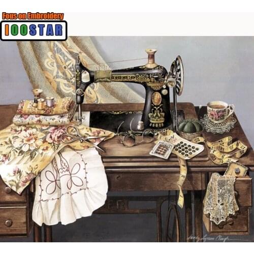 Diy Diamond Painting Mothers sewing machine Full Rhinestones Cross Stitch 5D Mosaic Diamond Embroidery Home Decor