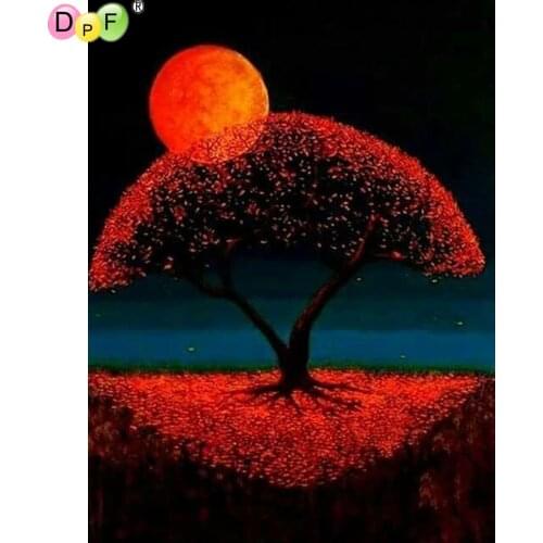 DPF 5D Round/Square moon full Diamond Painting Cross Stitch Crafts Diamond Embroidery Mosaic Needlework kits Home Decor