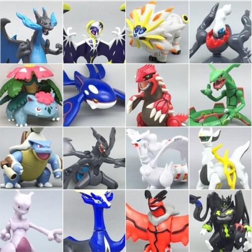 Pocket Monster Pokemon MEGA Anime Action Figure Joint Movable PVC Doll Rayquaza XY Entei Mewtwo Xerneas Yveltal Zygarde Kids Toy