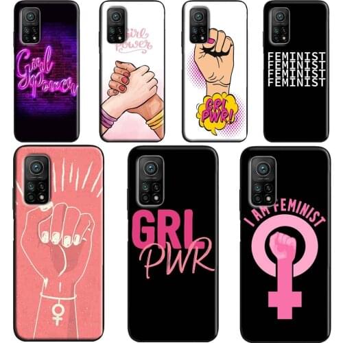 Feminist Girl Power For Xiaomi Mi 11 Lite Ultra 9 10 A3 Mi 10T 9T Pro Case For POCO M3 F3 F1 F2 X3 Pro Coque
