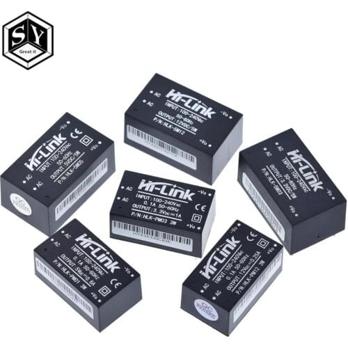 HLK-PM01 HLK-PM03 HLK-PM12 AC-DC 220V to 5V/3.3V/12V mini power supply module,intelligent household switch power supply module