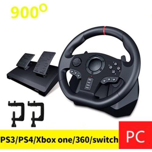 900 degree game steering wheel computer games console host machine driving school learn simulator play racing car gameing rocker