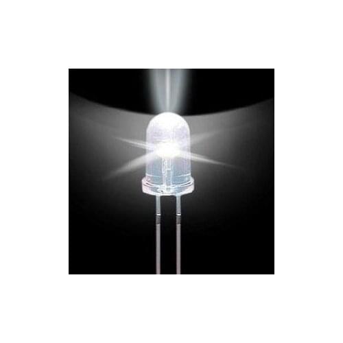 Hot! 1000pcs/lot Ultra Bright 5mm Round White LED Diode Free Shipping