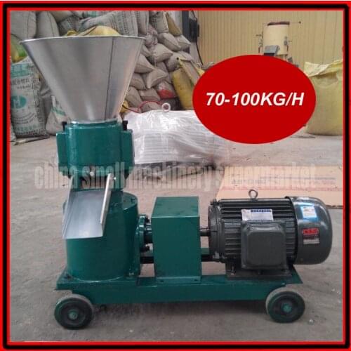 Factory price top quality 120model 70-100kg/h feed pellet mill machine, animal feed pellet press machine