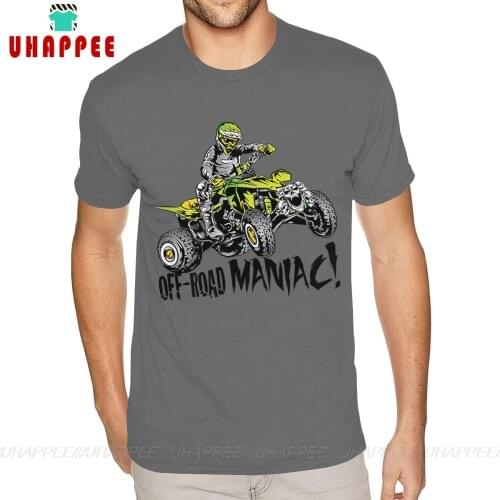 Short Sleeves O-Neck Natural Cotton Off Road Quad Maniac ATV Tee 2020 Fashion Mens S TShirt
