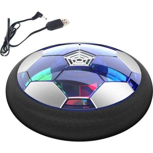 Hover Soccer Ball Toys Rechargeable Indoor Air Soccer Ball Floating with LED Light Up Double Goals Gift For Boys Girls N