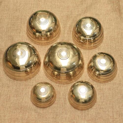 7-piece set Singing Bowl Tibetan Buddhist Brass Yoga Singing Bowl Meditation wall dishes Home Decoration Nepal Chakra Meditation