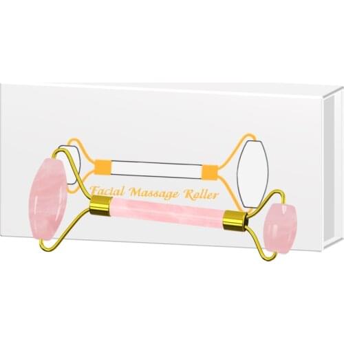 Jade Roller Face Massager Natural Crystal Stone For Face Lifting Body Slimming Facial Massage Roller Skin Care Tool
