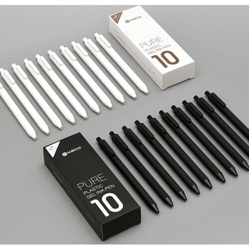 10pc Original Xiaomi Mijia Kaco Pen 0.5mm MI Kaco Ballpoint pen Core Durable Signing Pen Refill Black Ink