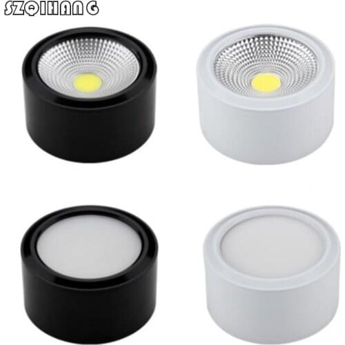 Hight Light Dimmable Downlight Spot Led Panel Ceiling Lights AC110V/AC220V lighting Surface Mounted 7W 10W ceiling light