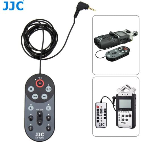 JJC Wired Remote Control Commander for Zoom H4n & H4n Pro H5 H6 Handy Portable Digital Recorder Replaces Zoom RCH-4N RCH-5 RCH-6