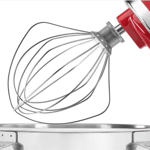 Stainless Steel Wire Whip Mixer Attachment 6 Quart Bowl-Lift Stand Mixer Accessory Replacement