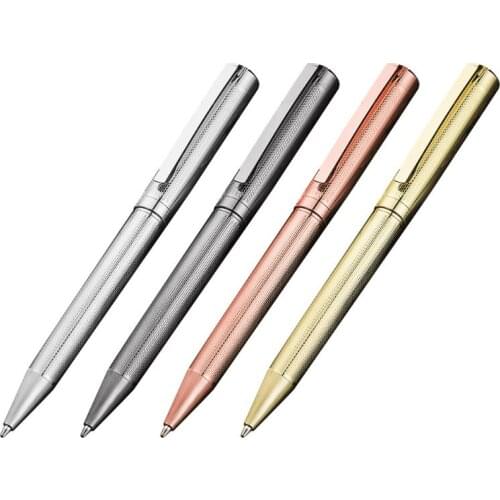 1Pcs Luxury Metal Twist Ballpoint Pen Business Signature Rollerball Business Office Supplies Stationery Writing Gift 1.0mm 4 Col