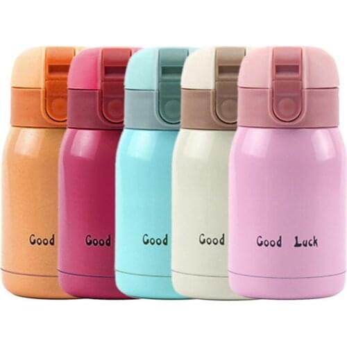 200ml Cute Mini Bouncing Stainless Steel Thermos Cup Coffee Cup Termal Mug Auto Car Thermo Cups Vacuum Flask