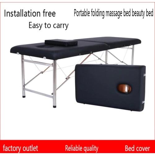 Folding Massage Table Spa Bed For Makeup Traction Table Table Massage Professional Portable Beauty Tattoo Bed Salon Furniture