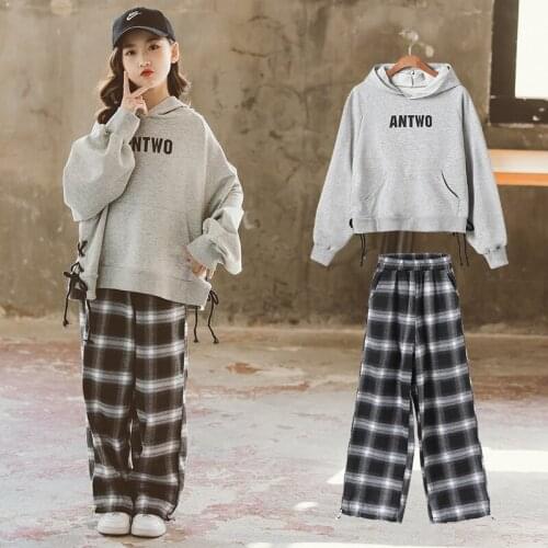 Girls Clothing Sets 2021 Spring Autumn New Fashion Hooded Tops Hooded Pants 2 Pcs Suit for Kids Tracksuit Teens Sportswear 10 Y