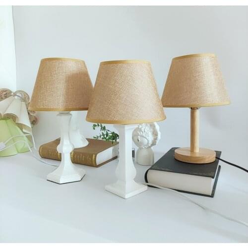 Among us Xianfan Cloth Viatage Lampshade E27 110V~220V Table Lamp For Bedroom Living Room Night Light Tiffany Work Desk Lamp