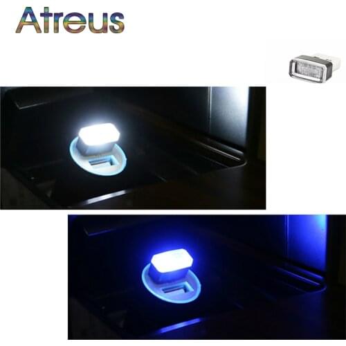 Atreus 4 colors Car Styling USB Atmosphere LED Lamp For Suzuki Vitara Hyundai Solaris I30 IX35 Creta Accent IX25 Accessories