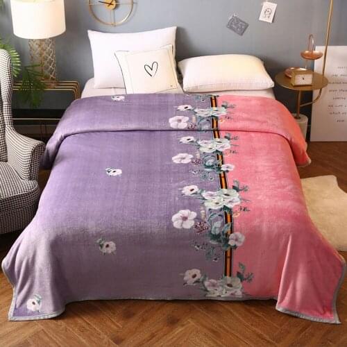 Papa&Mima Thick Throws Blankets Plaids Flannel Fleece Bed Sheets