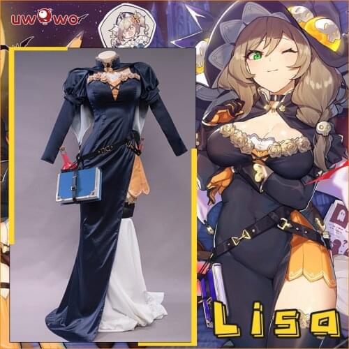 PRE-SALE UWOWO New Lisa Cosplay Costume Game Genshin Impact Special For Carnival Halloween Christmas Festival Outfits