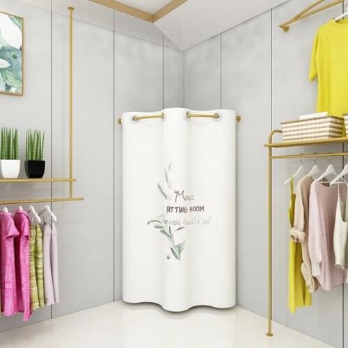Clothing store fitting room door curtain portable foldable simple changing room shading curtain changing room