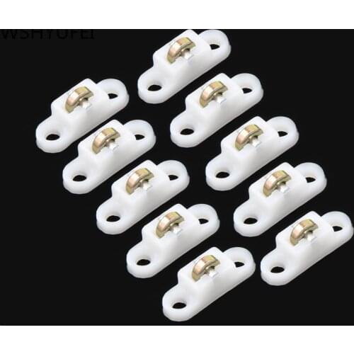 10pcs Plastic Steel Conch Plastic Steel Sliding Door and Window Pulley Sliding Door Window Bearing Double Flat Roller