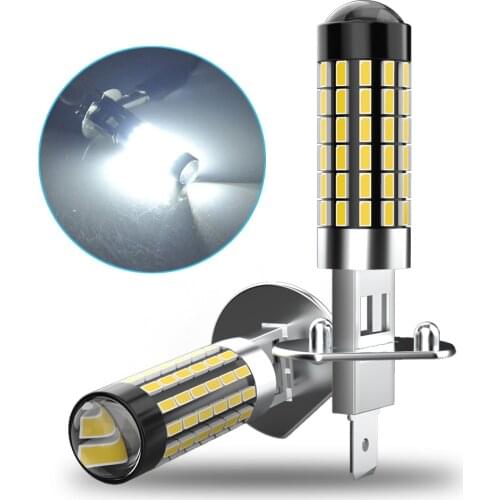 2pcs Super Bright H1 H3 881 880 LED Bulb 78 3014SMD Car Fog Lights 12V 24V 6000K White Driving Day Running Lamp Auto Foglamp