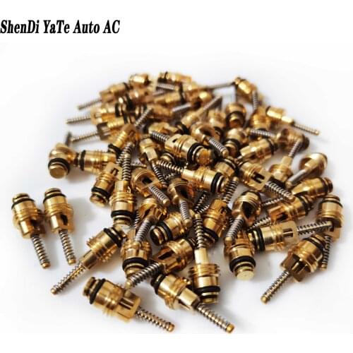 20pcs,Auto A/C Valve Core For Standard Buick Mondeo Excelle Sail Regal Hideo,R134a valve needle,Refrigeration valve gas needle